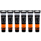 BRUSTRO Artists Acrylic Paint |40ml, Fluorescent Orange, Pack Of 6 Tubes|Non-Toxic,Water based,Inter Mixable,Ideal for Painting,Textured Effects on Canvas,Paper,Fine Art Student and Professionals