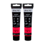 BRUSTRO Artists Acrylic Paint Tube | 40ml, Fluorescent Pink (Pack of 2)|Non-Toxic, Water based, Inter Mixable, Ideal for Painting, Textured Effects on Canvas, Paper, Fine Art Student and Professionals