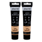 BRUSTRO Artists Acrylic Paint Tube | 40ml, Peach (Pack of 2) | Pastel Tone|Non-Toxic,Water based,Inter Mixable,Ideal for Painting,Textured Effects on Canvas,Paper,Fine Art Student and Professionals