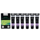 BRUSTRO Artists Acrylic Paint |40ml, Lavender, Pastel Tone, Pack Of 6 Tubes|Non-Toxic,Water based,Inter Mixable,Ideal for Painting,Textured Effects on Canvas,Paper,Fine Art Student and Professionals