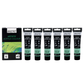 BRUSTRO Artists Acrylic Paint|40ml,Pistachio Green,Pastel Tone,Pack Of 6 Tubes|Non-Toxic,Water based,Inter Mixable,Ideal for Painting,Textured Effects on Canvas,Paper,Fine Art Student and Professional
