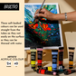 BRUSTRO Artists Acrylic Colour Paint - Set of 24, 40ml Color Tubes | Vibrant Shades,Soft Bodied,Water-based,Non-toxic,Inter-mixable,Ideal for Paper,Canvas,Cardboard, Fine Art Students,Professionals