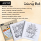 BRUSTRO DIY Colouring Book for Adults | 9x9 inches, 160 GSM, 25 Perforated Sheets | Ideal for Fineliners, Colour Pencils, Brush Pens, Markers.