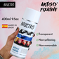 BRUSTRO Artist's Fixative Spray Can | 400ml | Transparent | Perfect use on Pastel Colors,Charcoal, Chalk Drawing,Non-yellowing, Pencil & Sketching Artworks, Proffessional Arts, Fast Drying