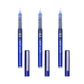 BRUSTRO AeroFlow Liquid Ink Rollerball Pens | Blue | 0.5mm, Micro Tip | Pack of 3| Ideal for Students, Professionals, Office, Exam use, Accurate Smooth Writing, Fade Resistant