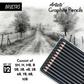 Brustro Sketching Wiro Pad,5x7 inches,160 GSM,30 Sheets with Graphite Pencil set of 12 (10B–2H)Tin Box. Sketch and Drawing Gift