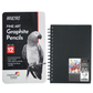 BRUSTRO Artists ’ FINEART Graphite Pencil Set of 12 (10B-2H) with Brustro Artists Sketchbook A6 Size Wiro Bound 116 Pages 160 GSM