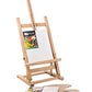 Brustro Artists Tabletop H-Frame Wooden Easel - 30 inches, with 2 Canvas Boards and 1 Colour Pallatte| Holds Canvas upto 24 inches,Lightweight,Collapsible|Ideal for Drawing, Indoor & Outdoor Painting