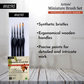 BRUSTRO Artists’ Miniature Precision Brushes - Set of 5 | Synthetic Bristles, Detail Fine Tip | Ideal for Watercolour, Acrylic, Gouache & Oil Colors, Art Painting Tools, Paint Brush Set.