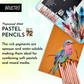 BRUSTRO Artists Pastel Pencils - Set of 72 Shades - 4mm Lead | Break Resistant, Erasable, High Pigmented, Vibrant Colours | Ideal for Drawing, Sketching, Mandala, Shading, Portrait, Fine Art Students.