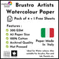 Brustro Artists Watercolor 100% Cotton 300GSM Hot Pressed A3 (Pack of 4+1)