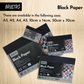 Brustro Black Paper - 200 GSM A5 Pack of 2 (40 Sheets Each Pack)