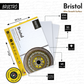 BRUSTRO Bristol Ultra Smooth Glued Pad 250 GSM , A3 - 20 Sheets