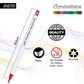 BRUSTRO Chromatique Mechanical Colour Pencil - 2mm, Set of 12 Shades With Studio Drawing Book, Blank 80 Pages, Wiro Bound, A5 (5.8x8.3 inches), 140 GSM, Perforated Sheets, Acid-Free Paper