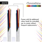 BRUSTRO Chromatique Mechanical Colour Pencil - 2mm, Set of 12 Shades| Built-in Sharpener With 24 Refill Color Leads, Ideal for Writing, Drawing, Sketching, Colouring, Journaling & Creative Projects