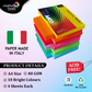 BRUSTRO Power Grip Glue Stick 8g, Pack of 3 With Copytinta Mixed Bright Colour Craft Paper, 80 GSM, A4 Size, Pack of 40 Sheets|Ideal for DIY Art & Crafts, Scrapbooking, Origami & Card Making