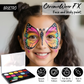 Brustro ChromaWear FX Face & Body Paint| 25g,Set of 15 Vibrant Shades|Includes 2 Free Brushes,Skin-Safe,Non-Toxic,Vegan|Face Art,Cosplay,Festivals and Stage Play for Adult and Kids (Above 3 Years old)