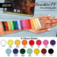 Brustro ChromaWear FX Face & Body Paint| 25g,Set of 15 Vibrant Shades|Includes 2 Free Brushes,Skin-Safe,Non-Toxic,Vegan|Face Art,Cosplay,Festivals and Stage Play for Adult and Kids (Above 3 Years old)