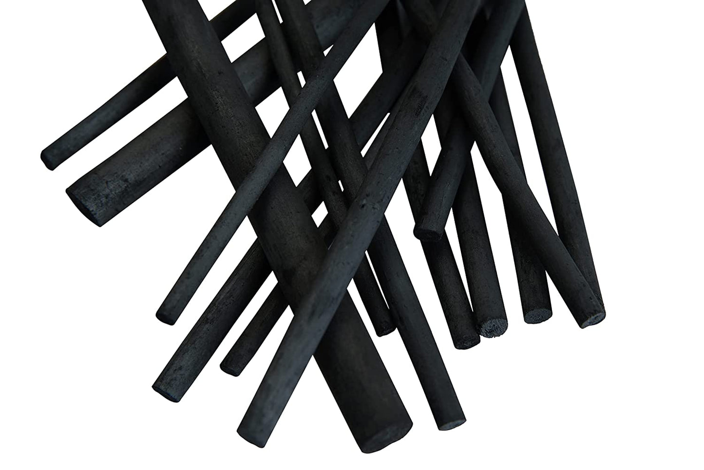 BRUSTRO English Willow Charcoal Assorted 15 Sticks|3-12mm Approx Diameter, Smooth, Blendable| Ideal For Portraits, Figure Drawing and Artwork, Sketching, Shading, Illustration, Fine Art Students