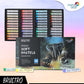 Brustro Artists Soft Pastels Set of 48 with Fabriano Black Drawing Book A4