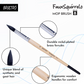 BRUSTRO Faux Squirrelo Mop Brush | Round, Set of 8 (Size- 1,4,5,8,10,12,14,16 ) | Synthetic and Natural Bristles, Wooden Handle , Ideal for Watercolor, Gouache, Inks Professional Artists