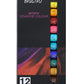 BRUSTRO Artists Gouache Colour | Set of 12 Colours X 12ml Tubes | Highly pigmented, Opaque Colors, Intermixable, Canvas Paint, Perfect For Students, Adults, Beginners, Professionals and Artists