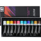 BRUSTRO Artists Gouache Colour | Set of 12 Colours X 12ml Tubes | Highly pigmented, Opaque Colors, Intermixable, Canvas Paint, Perfect For Students, Adults, Beginners, Professionals and Artists