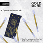 BRUSTRO Gold Gel Pen|Pack of 12 - 1mm Metal Tip,Opaque and Viscous Ink|Ideal For Drawing,Writing,Highlighting,Doodling,Scrapbooking,Mandala Art,Illustration,Fine Art Students and Professionals