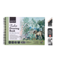 BRUSTRO Artist's Graphite Pencil Set of 5,Pre-Sharpened,Break-resistant With Studio Drawing Book,Blank 80 Pages, Wiro Bound, A5(5.8x8.3 inches), 140 GSM,Perforated Sheets|Ideal for Sketching,Writing