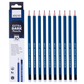 BRUSTRO Extra Dark Pencils | Black, Pack of 10 | Ideal for Drawing, Sketching, Mandala, Shading, Portrait for Artists, Fine Art Students