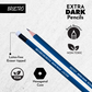 BRUSTRO Extra Dark Pencils | Black, Pack of 10 | Ideal for Drawing, Sketching, Mandala, Shading, Portrait for Artists, Fine Art Students