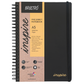 BRUSTRO Inspire A5 Size, 1 Subject Ruled Notebook, 80 sheets / 160 pages, 70 gsm ivory paper, Black cover