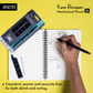 Brustro Kuro Precision Mechanical Pencil | Tip Size - 0.3mm With 20 - HB and 20 - 2B leads , 3 Eraser Refills| Ideal For Writing, Sketching, Drawing, Mandala Arts and Fine Art Students
