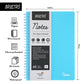 BRUSTRO Notes A5 Size, 1 Subject Ruled Notebook, 80 sheets / 160 pages, 70 gsm ivory paper, Aqua Cover, Wiro Bound Design