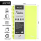 BRUSTRO Notes A5 Size, 1 Subject Ruled Notebook, 80 sheets / 160 pages, 70 gsm ivory paper, Lime Cover,