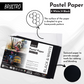 Brustro Artist Pastel Paper - A5, 160 GSM, Set of 18 (9 White+9 Black Sheets) | Ideal for Pastels, Colour Pencil, Graphite, Charcoal, Dry Media.