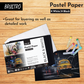 Brustro Artist Pastel Paper - A5, 160 GSM, Set of 18 (9 White+9 Black Sheets) | Ideal for Pastels, Colour Pencil, Graphite, Charcoal, Dry Media.