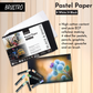 Brustro Artist Pastel Paper - A5, 160 GSM, Set of 18 (9 White+9 Black Sheets) | Ideal for Pastels, Colour Pencil, Graphite, Charcoal, Dry Media.