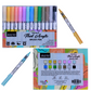 BRUSTRO Fluid Acrylic Brush Pen | Set of 14 Pastel Shades | Waterproof,Opaque Colors,Non-Toxic