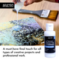 Brustro Artists Professional Liquid Matte Varnish 100 ml | Ideal for Coating on Acrylic Painting,Watercolours,Oil Paints,Non-Yellowing,Non Toxic,Transparent,Canvas,Paper, Artwork Protection