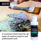 Brustro Artists Professional Liquid Satin Varnish 100 ml | Ideal for Coating on Acrylic Painting,Watercolours,Oil Paints,Non-Yellowing,Non Toxic,Transparent,Canvas,Paper, Artwork Protection.