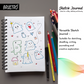 Brustro Sketch Journal (5.5 x 8.5 Inches), 100 Sheets, 100 GSM, Wiro Bound with Perforated Pages | Ideal for Writing, Sketching & Drawing with Pens, Graphite, Charcoal, Pastels & Colour Pencils