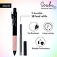 BRUSTRO Scribe Mechanical Pencil 2B | Tip 2MM, Set of 2 (Coral Pink & Sea Green) with Built-in Sharpener and 5 Extra Leads |Ideal For Writing,Sketching,Drawing,Mandala Arts,Schools