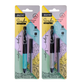 BRUSTRO Scribe Mechanical Pencil 2B | Tip 2MM, Set of 2 (Smoke Grey & Turquoise Blue) with Built-in Sharpener and 5 Extra Leads |Ideal For Writing,Sketching,Drawing,Mandala Arts,Schools