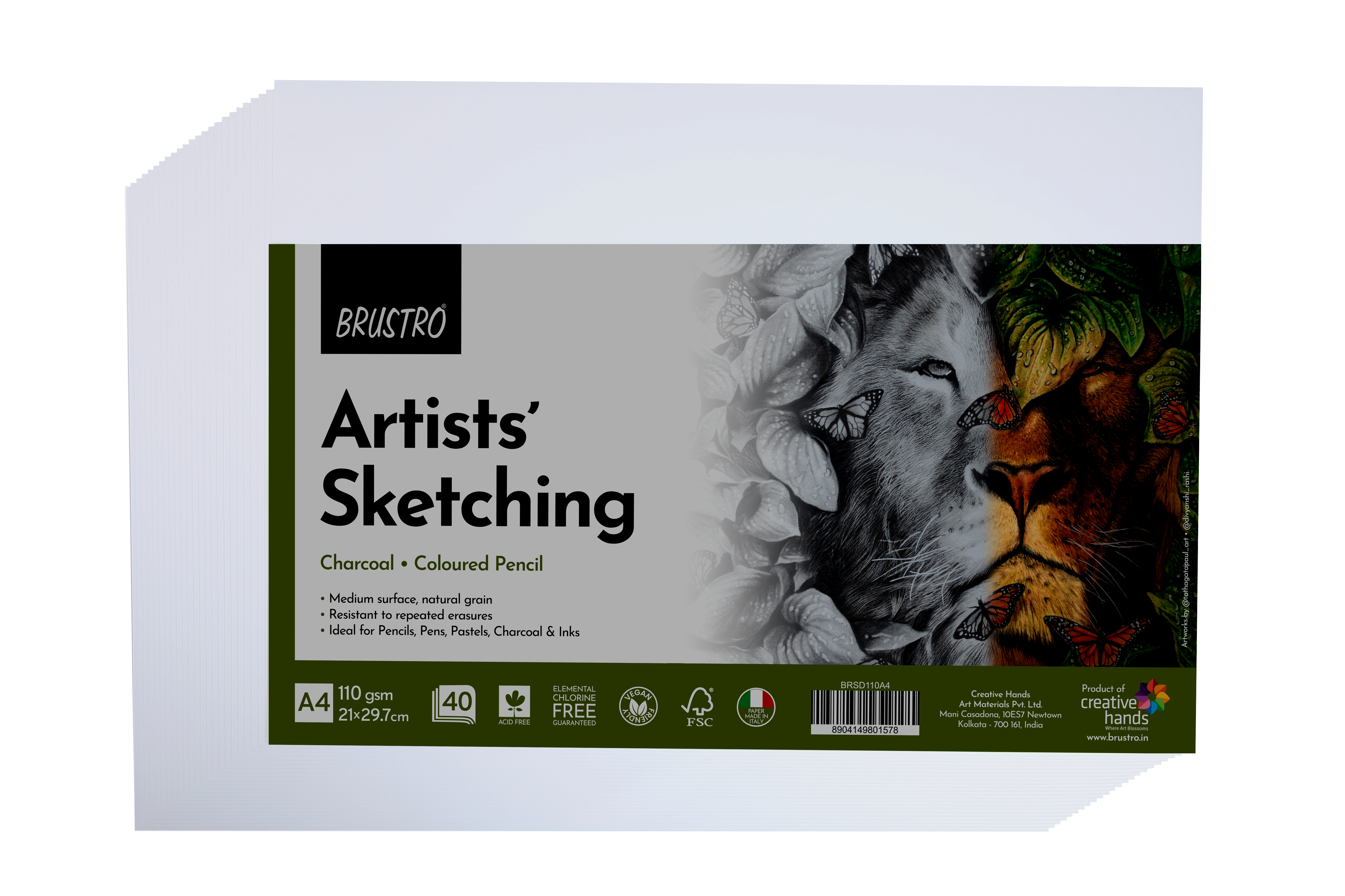Brustro Artists Drawing & Sketching A4 - SCOOBOO - BRUSTRO