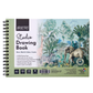 BRUSTRO Studio Drawing Book, Blank 80 Pages, Wiro Bound, A5 (5.8x8.3 inches), 140 GSM, Perforated Sheets, Acid-Free Paper| Drawing,Sketching,Shading With Colour Pencils,Crayons for Students,Hobbyists