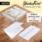 Brustro StudioFold Greeting Cards | 5x7 Inches, 200 GSM, 10 Pre-Folded Blank Cards with Envelopes, Acid-Free | Ideal For Hand-Lettering, Illustration, Watercolour & Acrylic Artwork