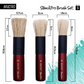 BRUSTRO StencilPro Brush Set of 3| Sizes 6, 8 & 10, Natural Hog Bristle, Wooden Short Handle, Flat-Top Brushes|Ideal for Stencilling, Texture Layering, DIY Craft Work with Acrylic, Oil, Gouache Paints
