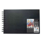 Brustro Artists Sketch Book Wiro Bound, A5 Size (5.8x8.3 inches), Landscape, 116 Pages, 160 GSM (Acid Free) | Ideal for Sketching,Shading,Drawing with Pencil,Charcoal,Graphite