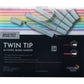 Brustro Twin Tip Alcohol Based Marker Set of 24 (C) in Crossline PP See Through Box